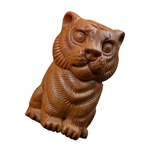 Anneome Sternzeichen Tiger Ornament Handdekor Hausdekorationen Für Zu Hause Exquisites Tier-Tee-Haustier-dekor Kreative Tigerfigur Tischdekoration Retro-dekor Miniaturen Tiere Thuja von Anneome