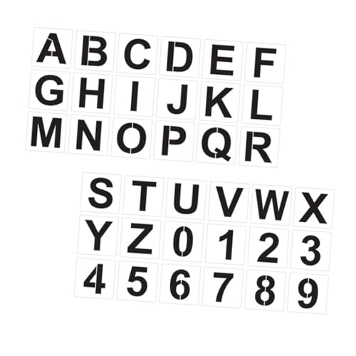 Anneome Teiliges Großes Alphabet Schablonen aus Hochwertigem Umweltfreundlichem Material Wiederverwendbare Buchstaben und Zahlen Schablonen für Malerei DIY Wanddekoration und Anneome Teiliges Großes Alphabet Schablonen aus Hochwertigem Umweltfreundlichem Material Wiederverwendbare Buchstaben und Zahlen Schablonen für Malerei DIY Wanddekoration und von Anneome