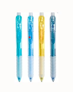 Annlpoy 4 Stückradierbarer kugelschreiber tintenroller mit patrone gelstifte radierbar erasable pen friction stifte, 0.5mm Feine Spitze, Tintenroller mit Thermosensitiver Tinte, für Schule, Büro, Stu von Annlpoy