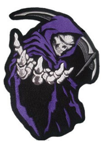 Grim Reaper (Purple) Patch 16cm x 13.5cm (6 1/4 x 5) by Another Quality product from Klicnow von dutis