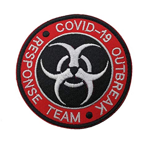 Ansellf COVID-19 Outbreak Team Response Patch, Militär bestickter Aufnäher Militär Klettverschluss Abzeichen Stickerei Patches Jacke Abzeichen Jeans Applikation Tasche Kappe Bestickter Aufnäher von Ansellf