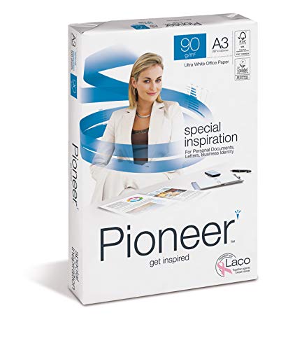 Pioneer office paper - Kopierpapier weiss, 90g/m², A3, FSC mix 70% - Karton á 5 Pakete zu 500 Blatt von Antalis