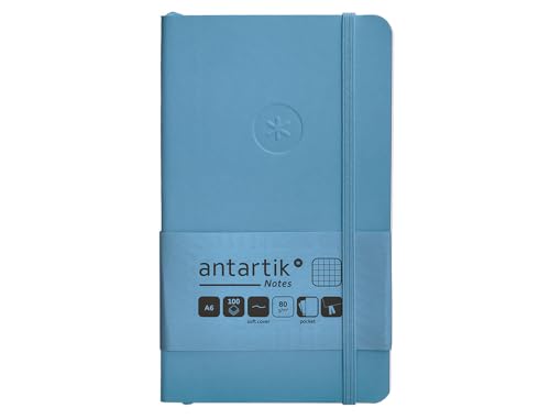 Antartik Notizbuch, A6, quadratisch, Hellblau, 100 Blatt, 80 g, FSC von Antartik