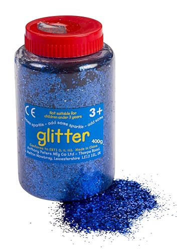 Blau Kunst und Bastel Glitzer - 400g Container von Anthony Peters