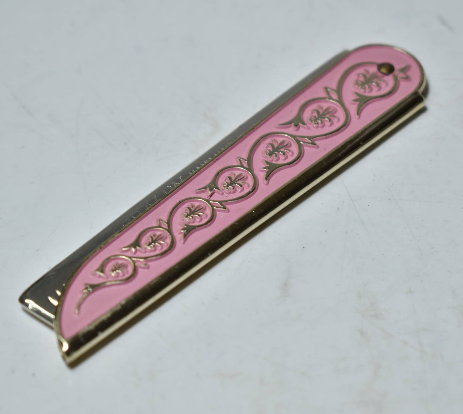 Vintage Sammlerstück Handarbeit Kamm Shalon Made in Japan-Pink Mit Schönem Design von AntiquesGiftsArt