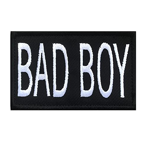 Antrix Bad Boy Patch, taktische lustige bestickte Applikation Verschluss Haken & Schlaufe Bad Boy Emblem Abzeichen Patch für Rucksack Mützen Weste Schultasche Uniform Arbeitskleidung Kinder Erwachsene von Antrix