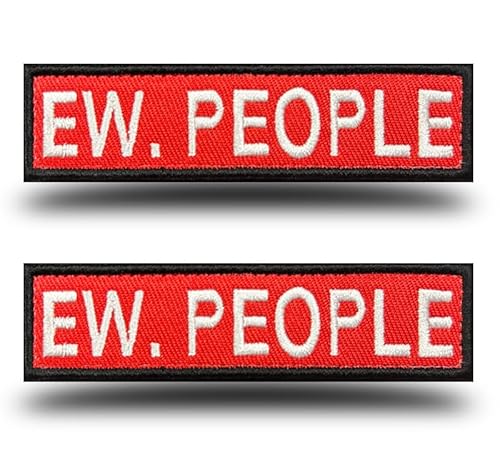 Antrix EW People Taktischer lustiger Spruch Biker Patch Haken Schlaufe bestickt Verschluss Applikation Emblem für Tierweste, Mützen, Jacken, Rucksäcke, Mantel, Arbeitsuniform, Geschirr, DIY-Kleidung Antrix EW People Taktischer lustiger Spruch Biker Patch Haken Schlaufe bestickt Verschluss Applikation Emblem für Tierweste, Mützen, Jacken, Rucksäcke, Mantel, Arbeitsuniform, Geschirr, DIY-Kleidung von Antrix
