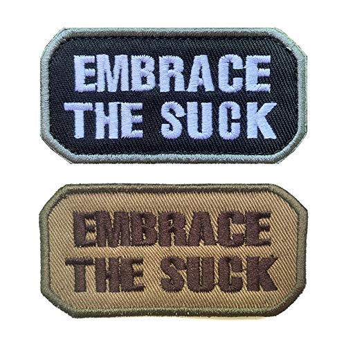 Antrix Tactical Embrace The Suck Emblem Military Badge Emblem Patch Hook & Loop Badge Patches for Backpacks Caps Hats Pouch Military Uniform von Antrix