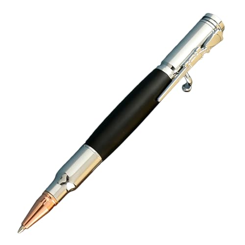 Anulely Bolt-Action-Bleistift, Bolt-Action-Kugelschreiber, Tragbarer, kreativer, Cooler Stift für Unterschriften, Ausgefallener Stift, Unterschriftenstift, Cooler Stift für Schulbedarf, glattes von Anulely