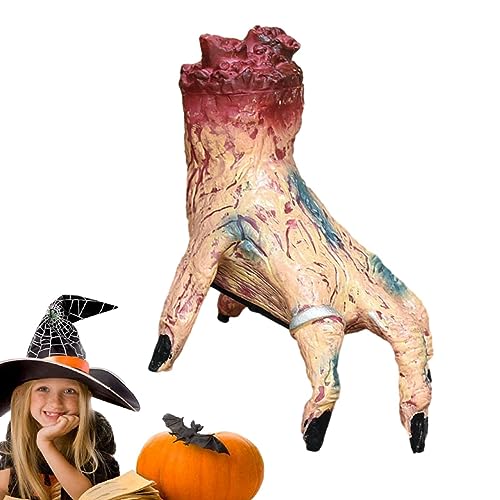 Anulely Halloween Hand Prop - Automatisches Kriechen Gruselige Bewegliche Hand - Halloween Dekoration Bewegliche Hand, Aktivierte Realistische Leichenteile für Spukhaus, Geisterfestival von Anulely