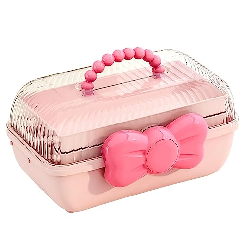 Anulely Kinder Haarschmuck Aufbewahrungs Kasten, Haargummi Organizer, Organizer Für Mädchen Haarspangen, Aufbewahrungsboxen, SüßEs MäDchen Schmuckschatulle von Anulely