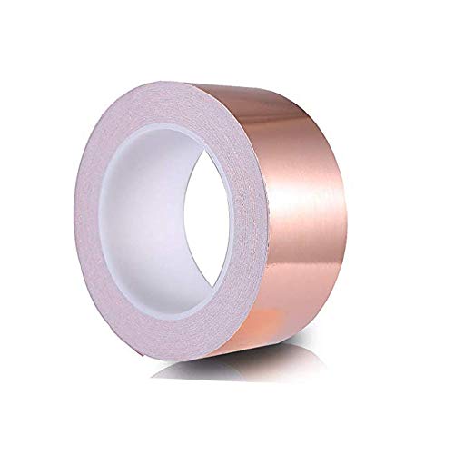 Anyasen Kupferband selbstklebend kupferfolie klebeband kupfer Kupferfolienband EMI Copper Kapton Foil Tape Abschirmband Kupferfolie Selbstklebend Klebeband Schneckenband Schneckenschutz 50mm x 30m von Anyasen