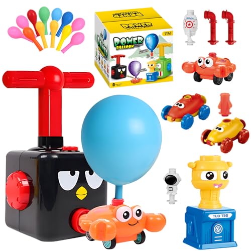 Anyingkai Ballon Auto Spielzeug,Kinder Ballon Auto Spielzeug,Balloon Powered Car Balloon Launcher Toy,Auto Ballonantrieb,Umweltschutzmaterial Wiederverwendbar von Anyingkai