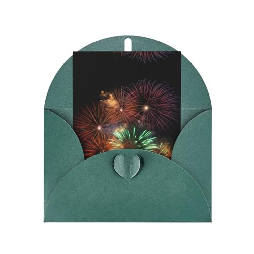 AoRom Splendid Fireworks bedruckte Grußkarten, Klappkarten mit Umschlägen, für alle Anlässe, Dankeskarte, innen unbeschriftet, 10,2 x 15,2 cm von AoRom