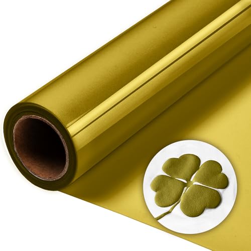 Aoder Gold Puff Vinyl Heat Transfer, 30,5 x 1,8 m Puff HTV 3D Puff Heat Transfer Vinyl, Puffs Iron On Vinyl für T-Shirt, kompatibel mit Cricut & Cameo (weiß) von Aoder