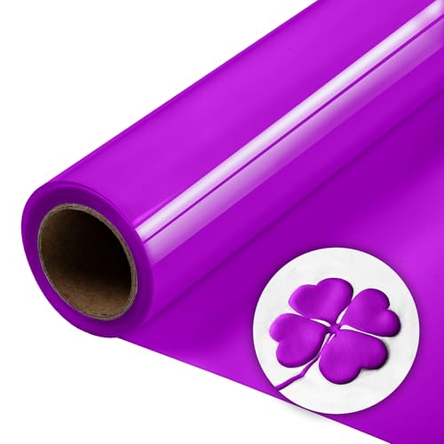 Aoder Purple Puff Vinyl Heat Transfer, 30,5 x 1,8 m, Puffy HTV 3D Puff, Wärmetransfer-Vinyl, Puffs zum Aufbügeln, Vinyl für T-Shirts, kompatibel mit Cricut & Cameo (weiß) von Aoder