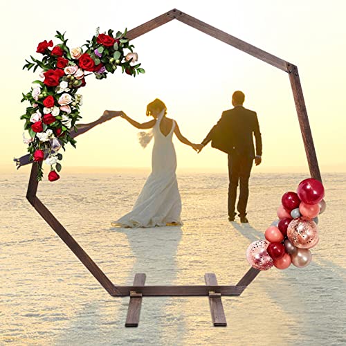 Ballon Bogen, Hochzeit Bogen, Rahmen Hintergrund Stand, Hochzeitsständer aus Holz für Hochzeiten, Geburtstagsfeiern, Verlobungen, Babyduschen, Junggesellenabschiede von Aohuada