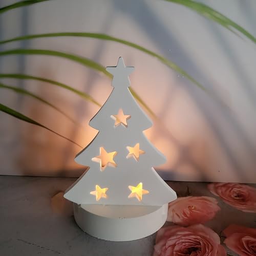 3D Silikonformen Weihnachtsbaum Gießformen Weihnachten Kerzenformen zum Gießen Wichtel Silikonform Weihnachten Weihnachtsmann Gips Zum Gießen Gießformen Ren Silikon Gießform Wichtel Giessformen (D) von Aoklidil