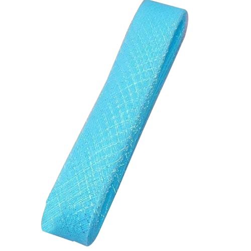 4,5 cm x 15 m steifer Rosshaar-Zopf, Polyester-Rosshaar-Zopf, blaues Polyester-Rosshaarband für Hochzeitskleid, Ausbeinen, Nähen von Aoktorkit