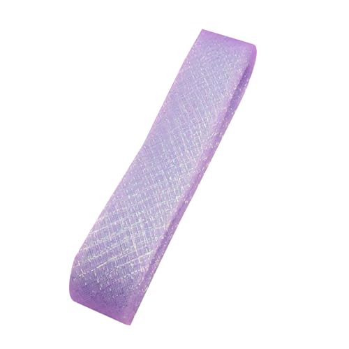 4,5 cm x 15 m steifer Rosshaar-Zopf, Polyester-Rosshaar-Zopf, violettes Polyester-Rosshaarband für Hochzeitskleid, Ausbeinen, Nähen von Aoktorkit