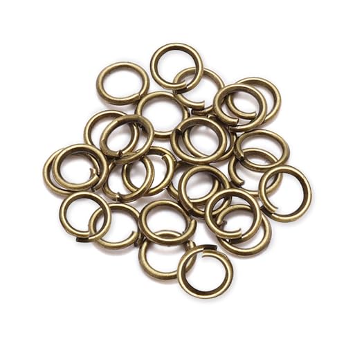 Offene Biegeringe aus Metall, 12 mm, für Schmuckherstellung, Verbindungsringe, Bronze von Aoktorkit