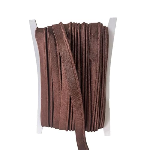 Paspelband aus Polyester, 18 m, braun, 1,2 cm breit, für Kantennähen, Basteln, Bindung Paspelband aus Polyester, 18 m, braun, 1,2 cm breit, für Kantennähen, Basteln, Bindung von Aoktorkit