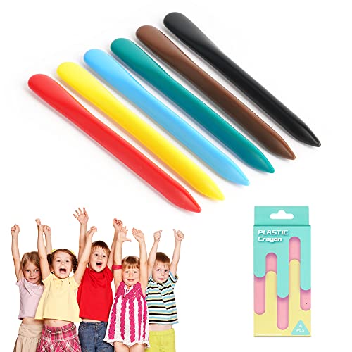 Aolso Kleinkinder Wachsmalstifte, 6 Farben Baby Crayon für Kinder, Sicherheit und Ungiftig Wachsmalstifte, Keine schmutzigen Hände, leicht zu reinigen, Organisches Zeichenstift-Set von Aolso