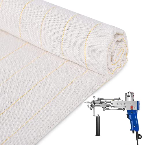 1 x 5 m Tufting tuch, Aomdom tufting cloth Primär mit Führungslinie für elektrische Teppich-Tufting-Pistole, Chiffon-Stoff, Mönchstuch für Tuftag von Aomdom