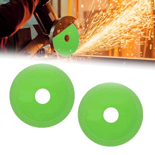 Felsplattentrennscheibe,Rock Slab Grinding Disc,Felsplatten-Schleifscheibe,Schleifscheibe Für Felsenplatten,Glastrennscheibe Für Winkelschleifer,Verbreiterte Schneidklinge für Steinkeramik (2pcs) von Aoomud