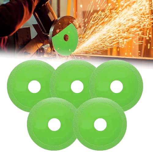 Felsplattentrennscheibe,Rock Slab Grinding Disc,Felsplatten-Schleifscheibe,Schleifscheibe Für Felsenplatten,Glastrennscheibe Für Winkelschleifer,Verbreiterte Schneidklinge für Steinkeramik (5pcs) von Aoomud