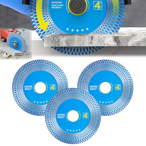 Ultradünne Schneid- und Schleifblätter mit hoher Härte für Keramik und Fliesen, Felsplatten-Schleifscheibe, diamantgefastes Sägeblatt, Steinplatten-Schleifscheibe (3pcs) von Aoomud