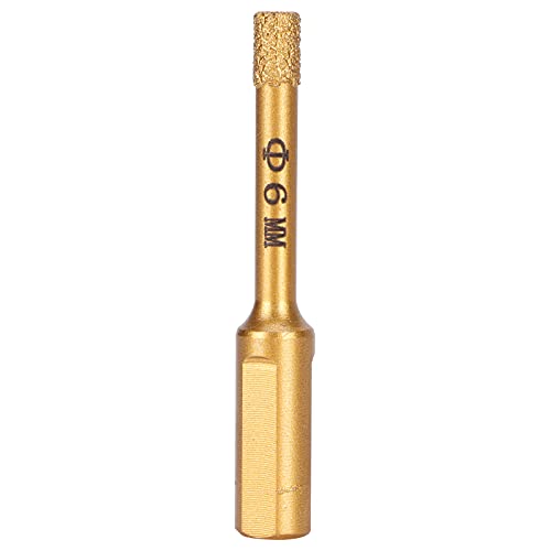 Aoveew Diamond Drill Bit Premium Multi Purpose Bohrwerkzeug für Granit-, Marmor-, Beton- und Fliesen -Hocheffizienz -Diamantlochsäge mit hoher Effizienz (6mm) von Aoveew