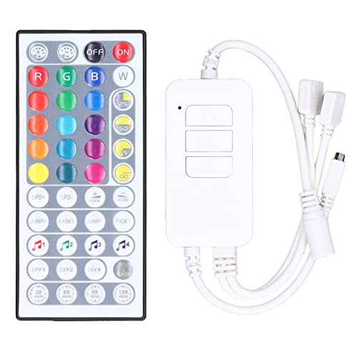 Aoveew LED-Streifenlicht-Controller, intelligente RGB-Fernbedienung mit Infrarot-App-Steuerung, kompatibel mit Zuhause von Aoveew