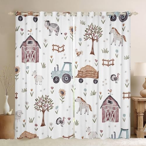 Vorhang Blickdicht Tiere und Pflanzen Vorhänge Bauernhof Gardinen Wohnzimmer Schlafzimmer Verdunklungsvorhänge Thermovorhang 3D Druck Schallschutz Vorhang mit Ösen 2er Set B 100 x H 160 cm a5034 Vorhang Blickdicht Tiere und Pflanzen Vorhänge Bauernhof Gardinen Wohnzimmer Schlafzimmer Verdunklungsvorhänge Thermovorhang 3D Druck Schallschutz Vorhang mit Ösen 2er Set B 100 x H 160 cm a5034 von Aozhiswe