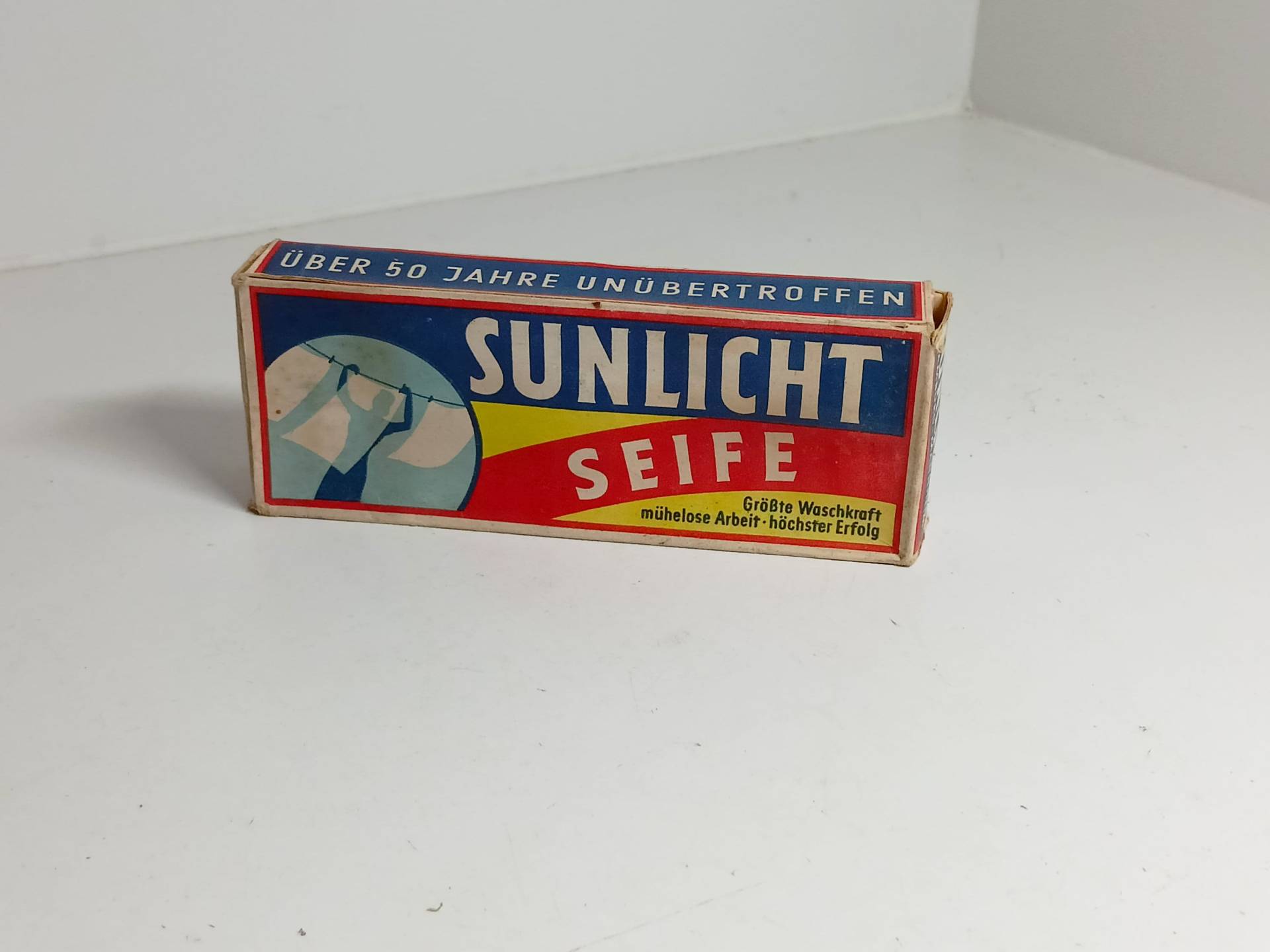 Vintage Seife Sammler Karton Werbung Sunlicht Original 60Er von ApadisArt