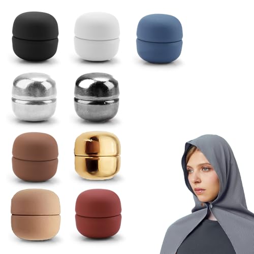 9 Pairs Hijab Magnetische Pins, Hijab Magnetnadeln Magnet Stark Runde Brosche Magnetischer Nadeln Magnetbroschen Handelt Keine Lochstifte Magnet Schalmagnete Magnetknöpfe für Kinder Mädchen Frauen von Apkpesterml