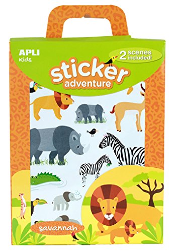 APLI Kids 15168 - Sticker Set Sticker Adventure Modell Savana von APLI Kids