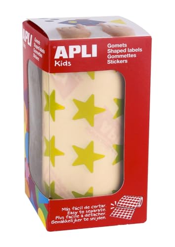 APLI Kids 12051 Gummiband, groß, Metallic-Gelb von APLI Kids