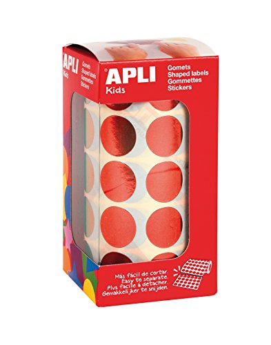 APLI Kids 12049 Gummiband, rund, Metallic-Rot, 20 mm von APLI Kids