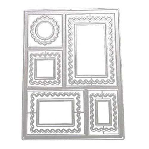 Rahmen Metall Stanzformen Multi Formen Spitze Rand Carbon Stahl Stanzformen für Papier Handwerk Kartenherstellung DIY Scrapbooking Stanzschablonen für Karten von Apooke