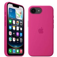 Apple Silikon Handyhülle für Apple iPhone 16e fuchsia von Apple