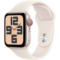 Apple Watch SE 40 mm Aluminium (GPS+Cellular) Sportarmband M/L  polarstern von Apple