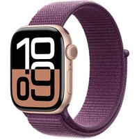 Apple Watch Series 10 42 mm Aluminium (GPS) Sport Loop  pflaume, roségold von Apple