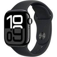 Apple Watch Series 10 42 mm Aluminium (GPS) Sportarmband M/L  schwarz, diamantschwarz von Apple