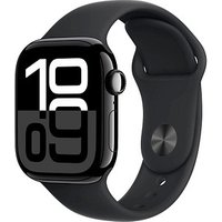 Apple Watch Series 10 42 mm Aluminium (GPS) Sportarmband S/M  schwarz, diamantschwarz von Apple