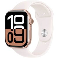 Apple Watch Series 10 42 mm Aluminium (GPS+Cellular) Sportarmband M/L  blassrosa, roségold von Apple