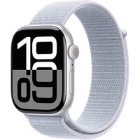 Apple Watch Series 10 46 mm Aluminium (GPS) Sport Loop  blaue Wolke, silber von Apple