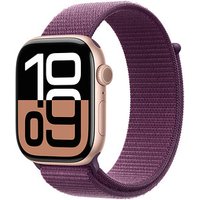 Apple Watch Series 10 46 mm Aluminium (GPS) Sport Loop  pflaume, roségold von Apple