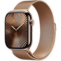 Apple Watch Series 10 46 mm Titan (GPS+Cellular) Milanaise Armband M/L  gold von Apple