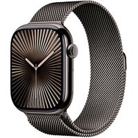 Apple Watch Series 10 46 mm Titan (GPS+Cellular) Milanaise Armband M/L  schiefer von Apple